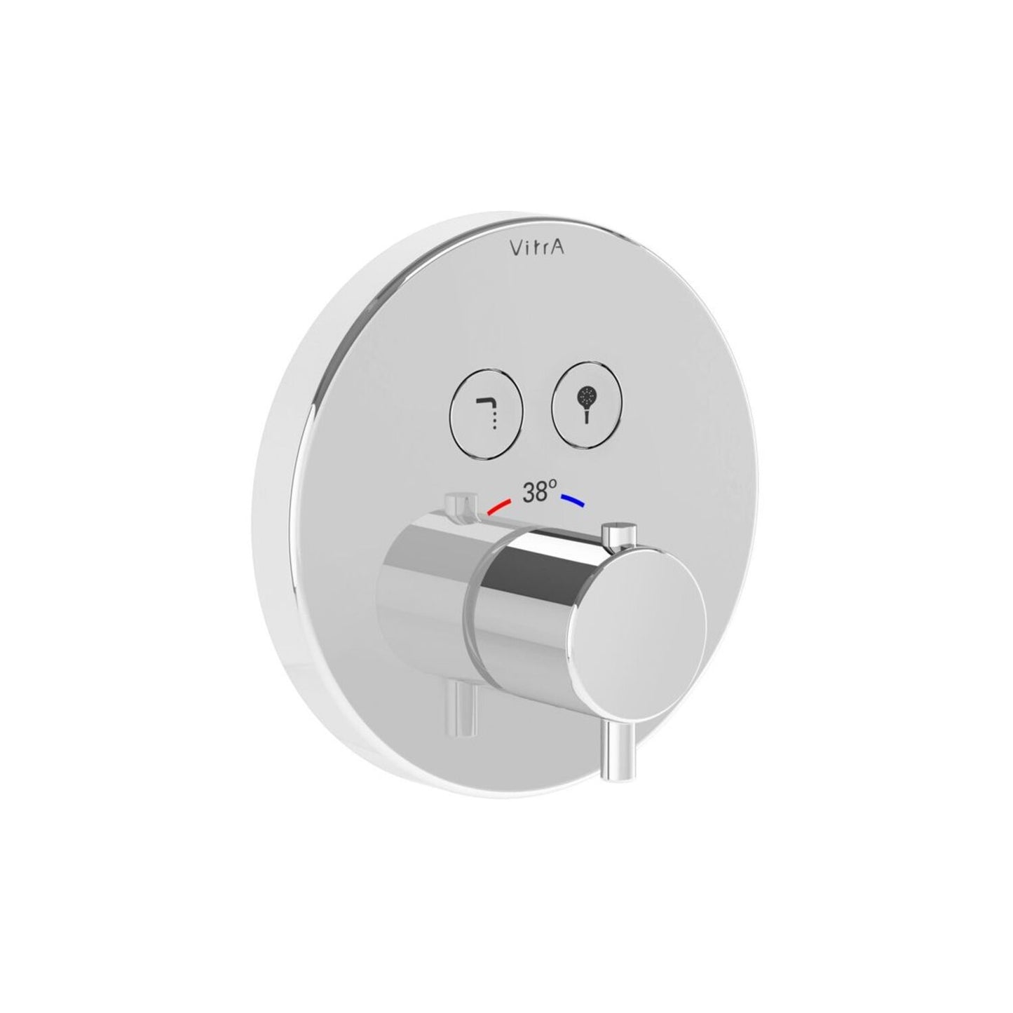Vitra Aquacontrol Round Concealed Thermostatic 2-Way Bath Mixer
