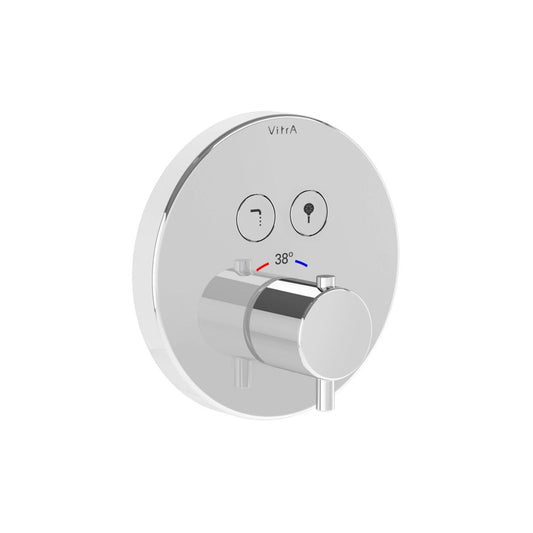 Vitra Aquacontrol Round Concealed Thermostatic 2-Way Bath Mixer