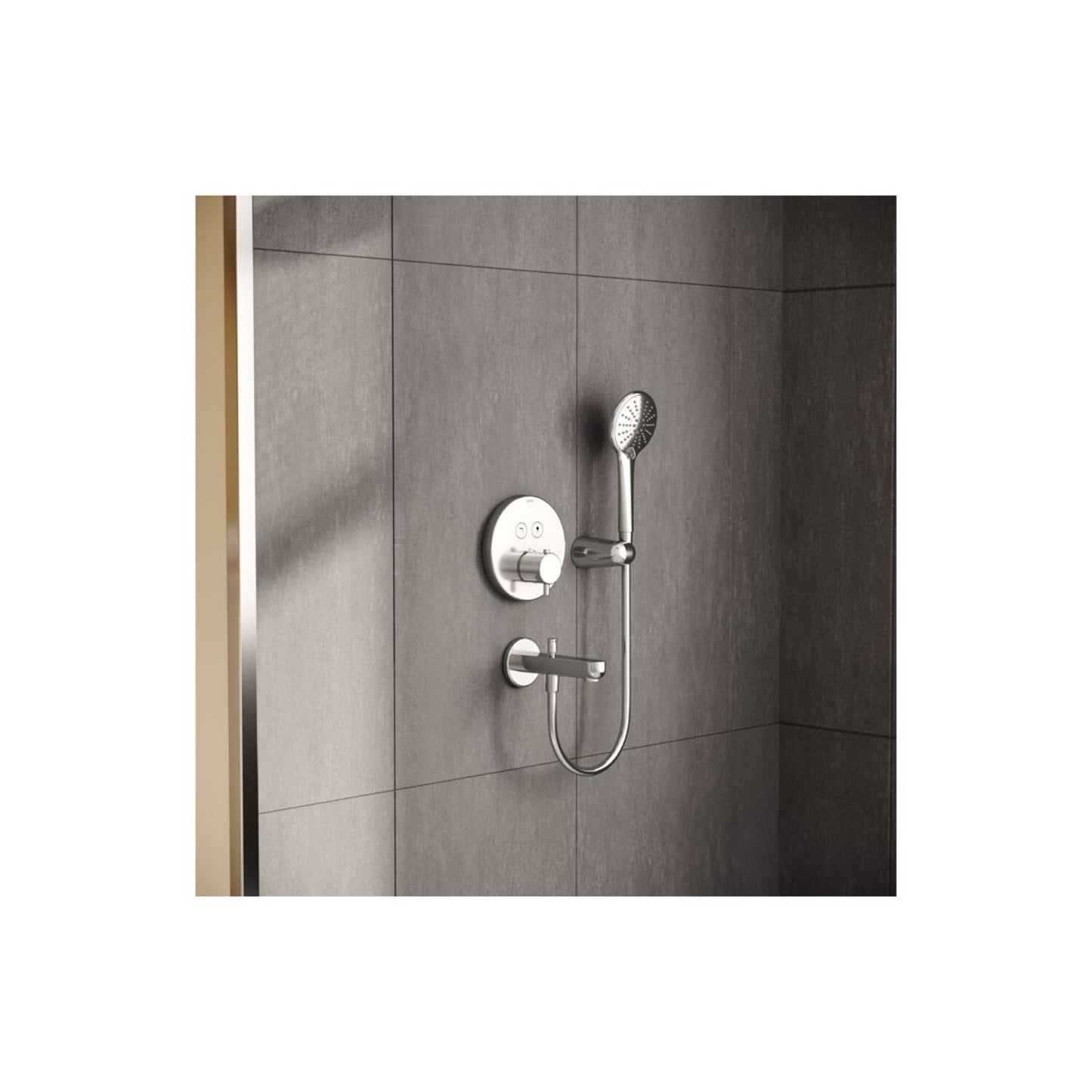 Vitra Aquacontrol Round Concealed Thermostatic 2-Way Bath Mixer