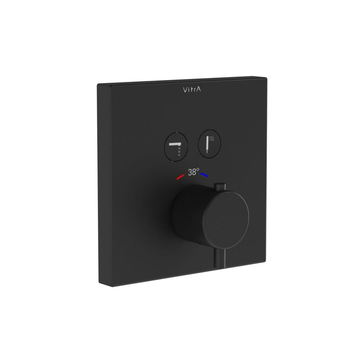 Vitra Aquacontrol Square Concealed Thermostatic 2-Way Bath Mixer