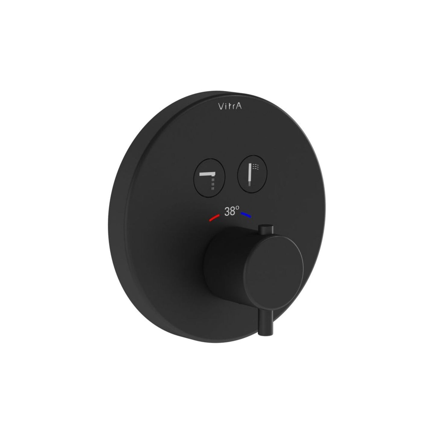 Vitra Aquacontrol Round Concealed Thermostatic 2-Way Bath Mixer