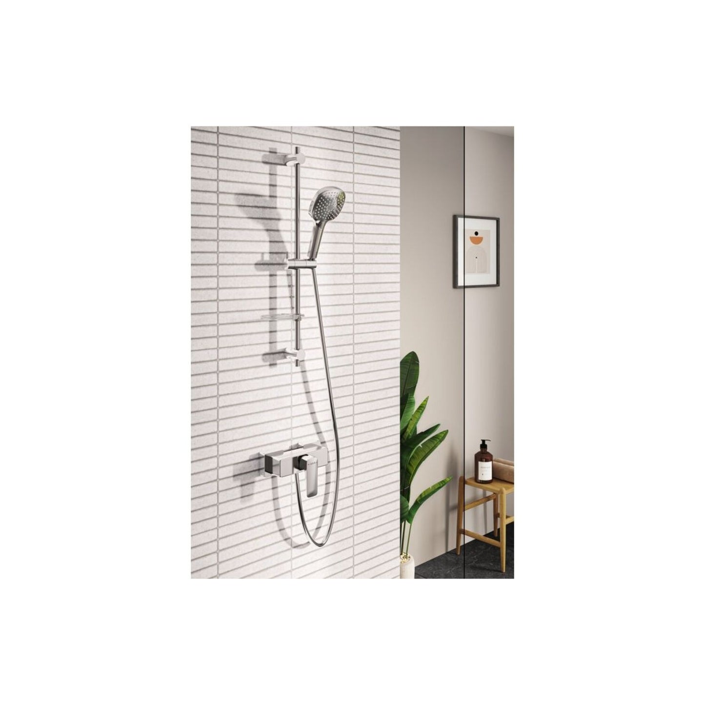 Vitra Root Square Wall Mounted Shower Mixer Valve