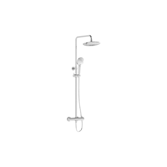 Vitra Aquaheat Bliss 240 Thermostatic Shower Column W/2-Function Overhead