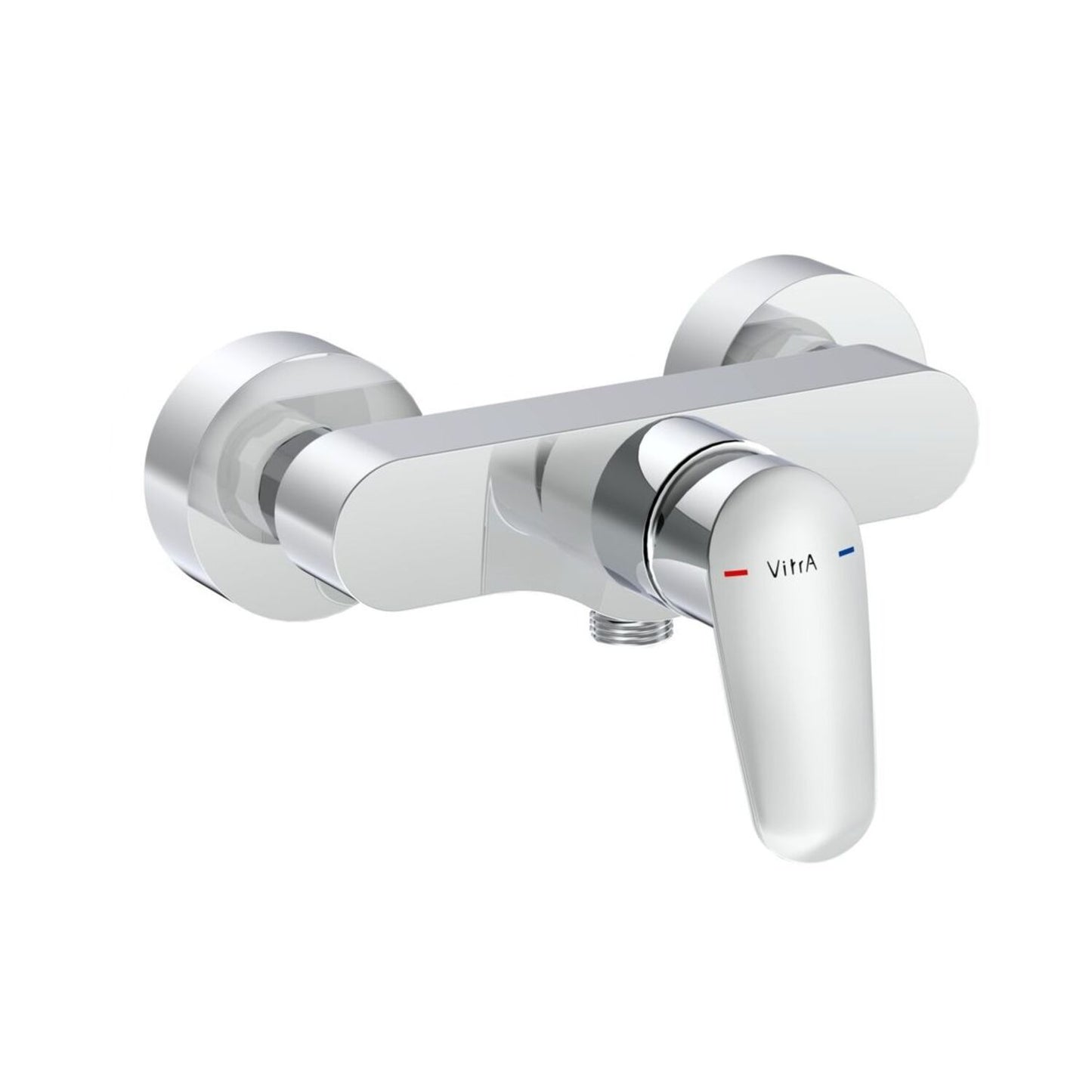 VitrA Flow Round Wall Mounted Shower Mixer - Chrome