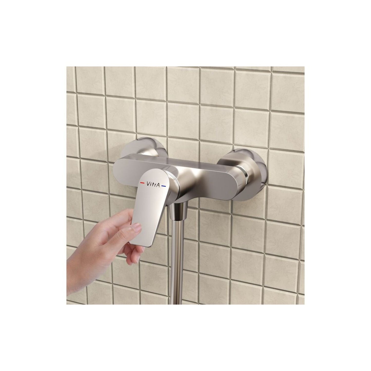 Vitra Flow Square Wall Mounted Shower Mixer