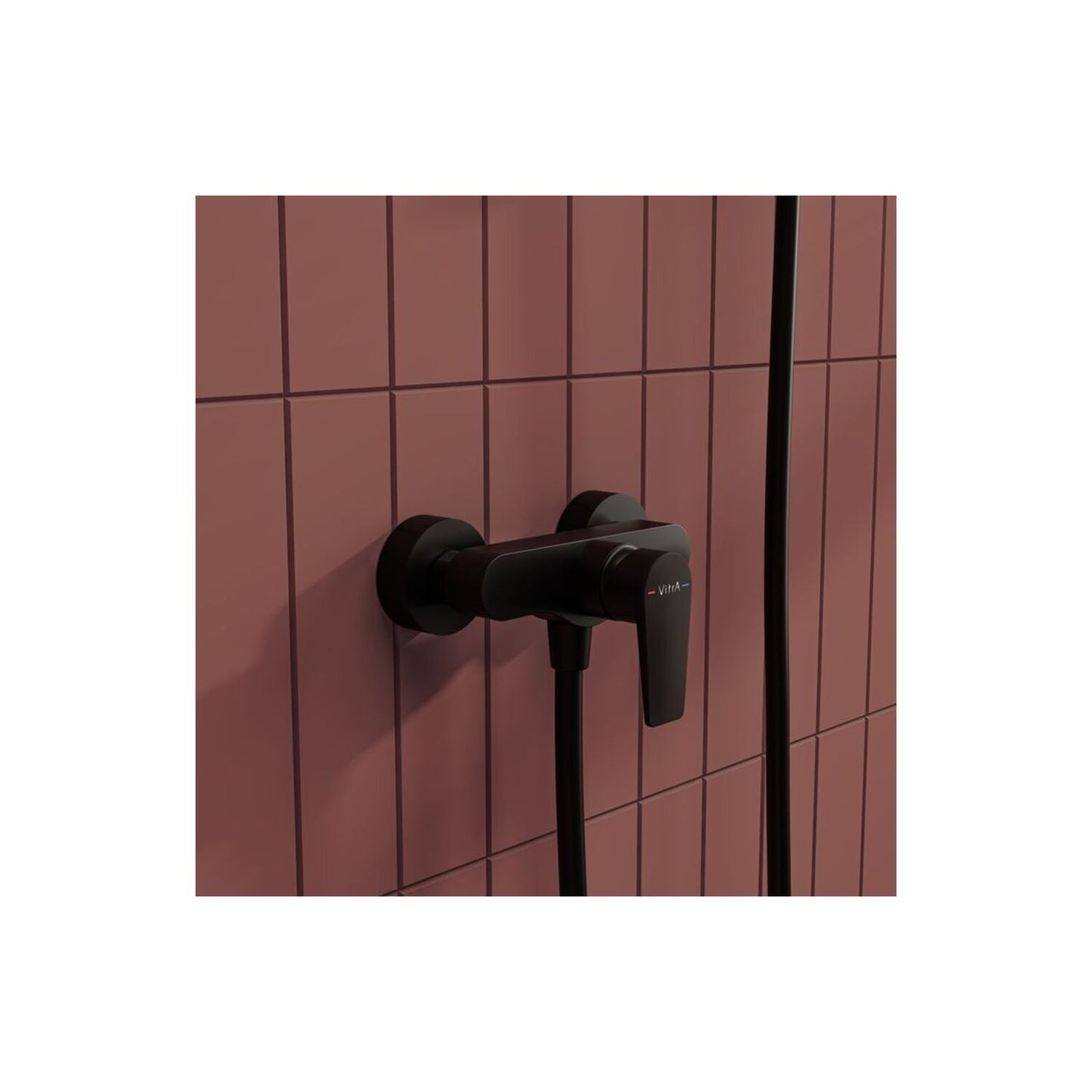 Vitra Flow Square Wall Mounted Shower Mixer
