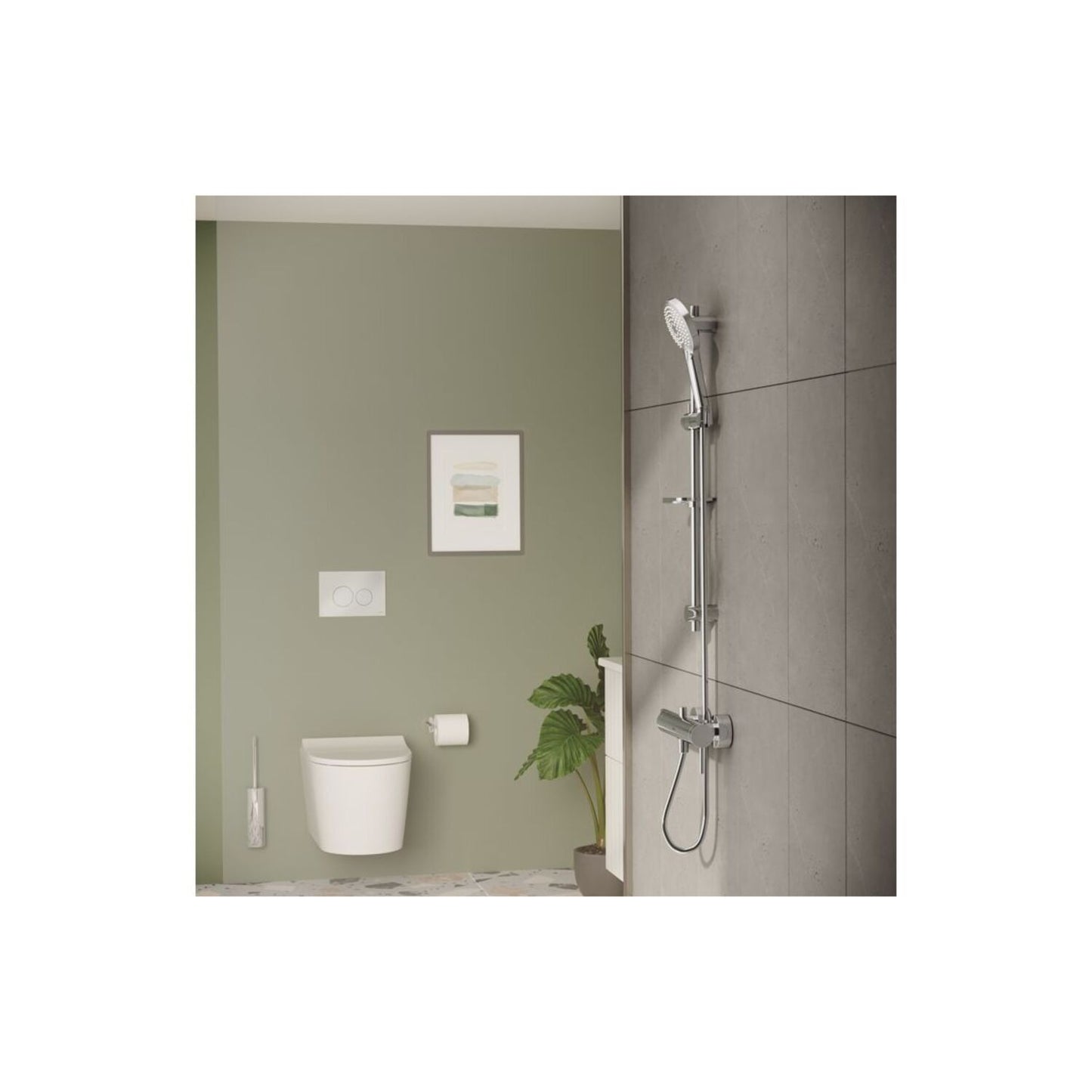 Vitra Bliss 3-FUNCTION Hand Shower W/Slide Rail
