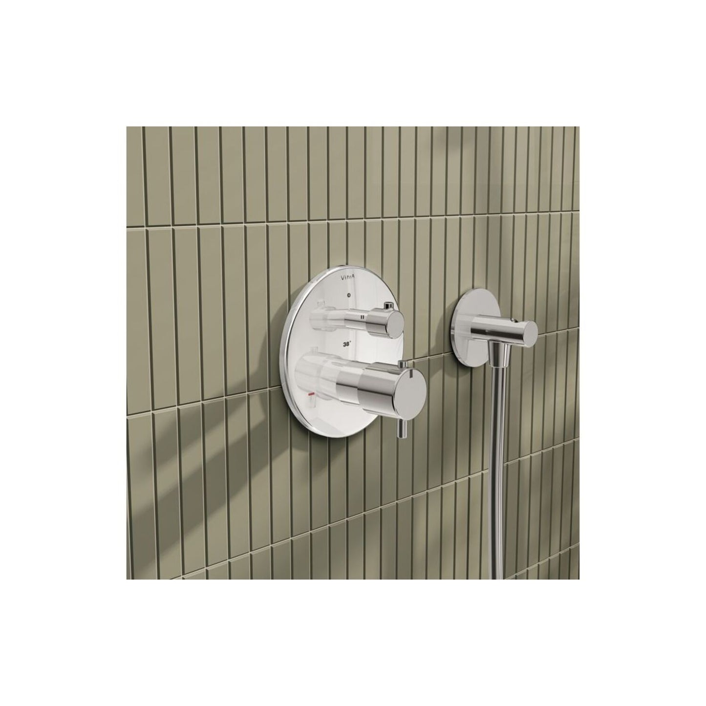 Vitra Root Round Integrated Thermostatic Bath/Shower Mixer Valve
