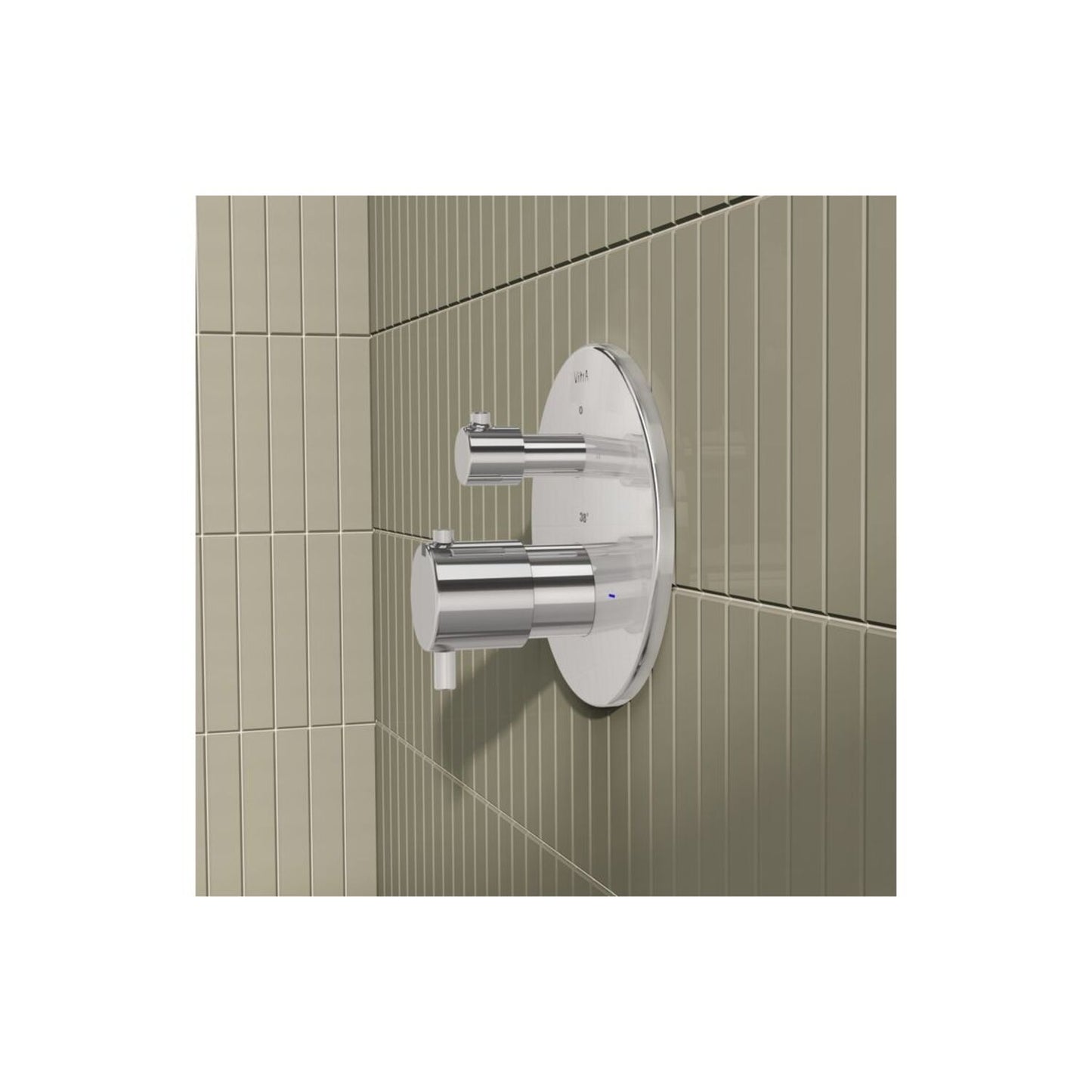 Vitra Root Round Integrated Thermostatic Bath/Shower Mixer Valve