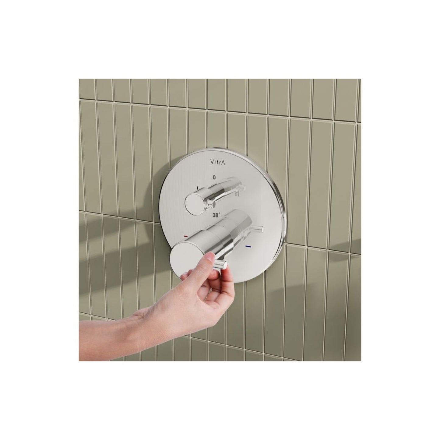 Vitra Root Round Integrated Thermostatic Bath/Shower Mixer Valve