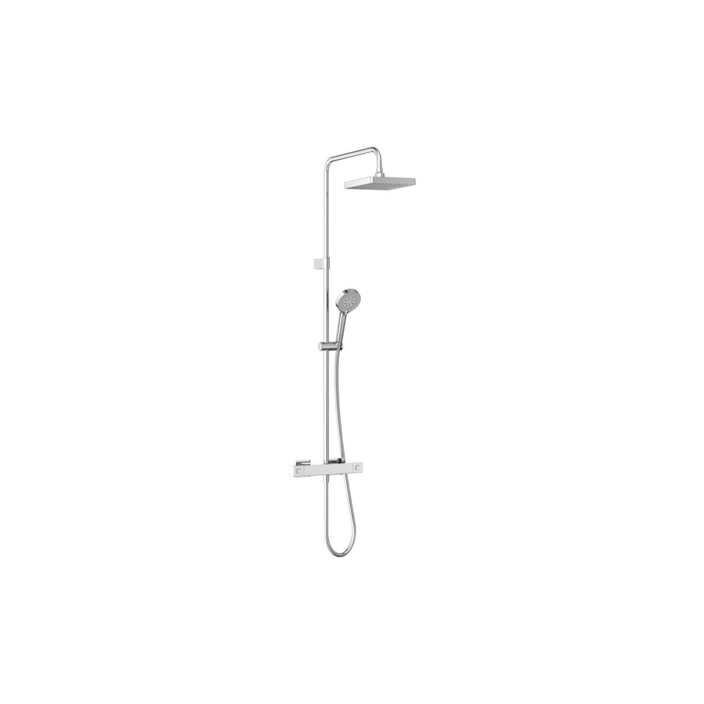 Vitra Aqua Core Square Mixer Shower W/200mm Showerhead & Handshower
