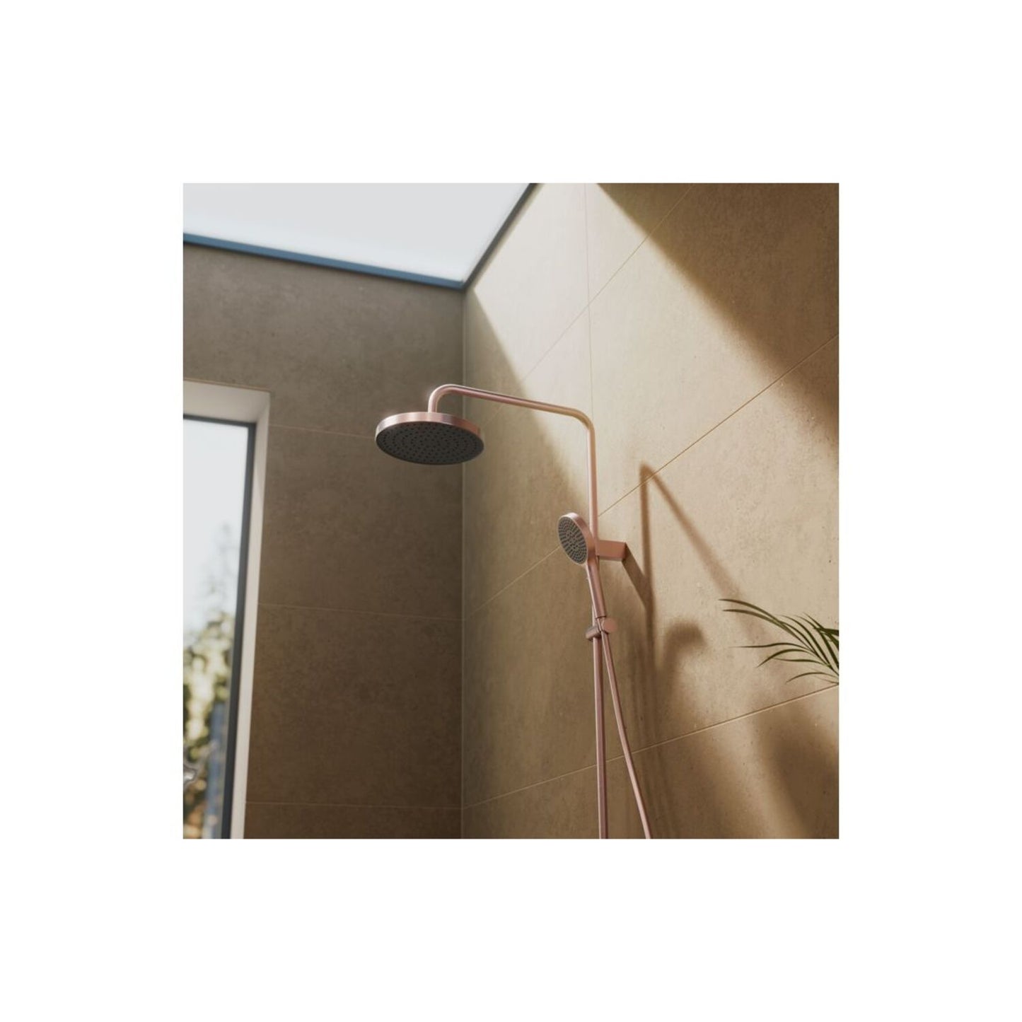 Vitra Aqua Core Round Shower System W/250mm Showerhead & Handshower