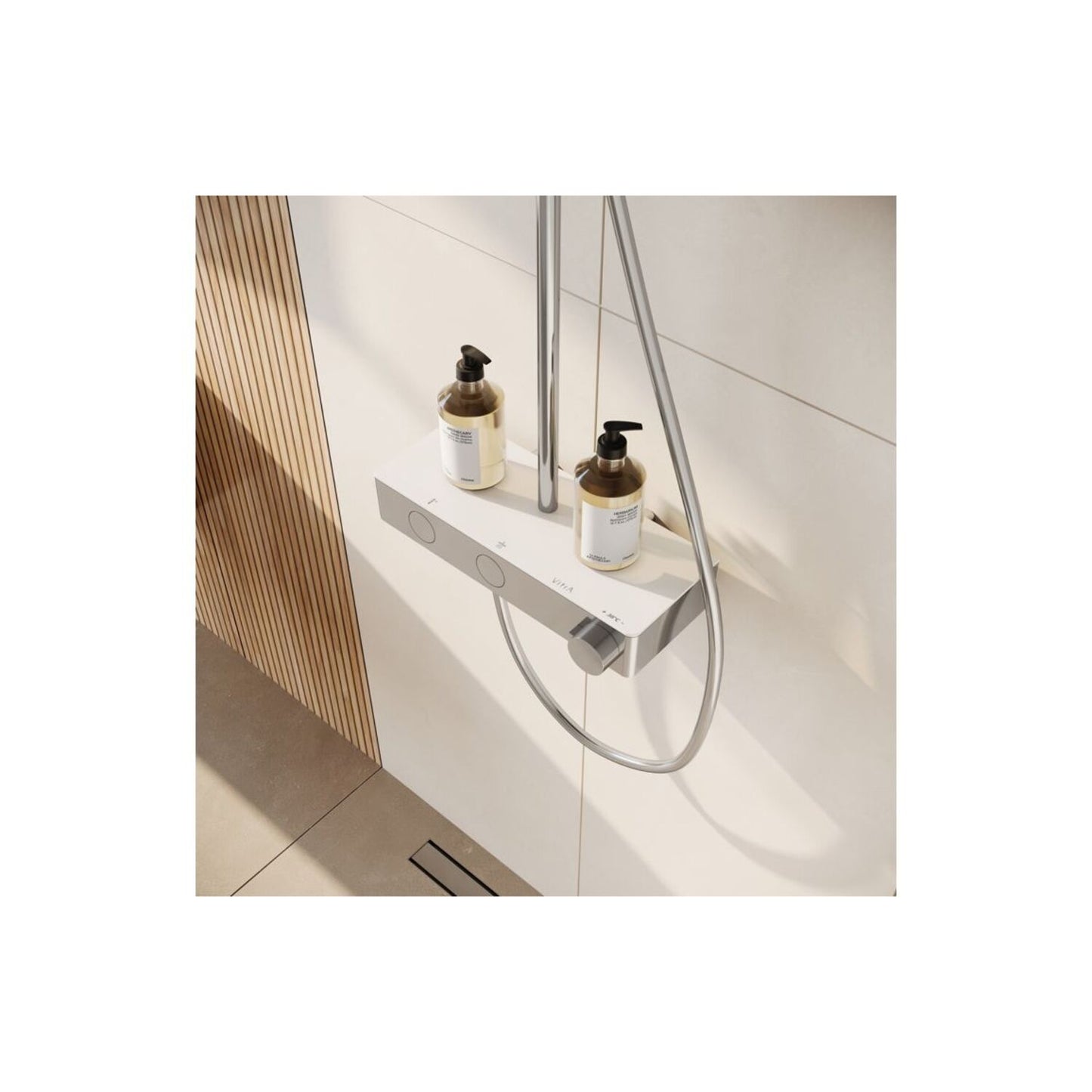 Vitra Aqua Core Round Shower System W/250mm Showerhead & Handshower