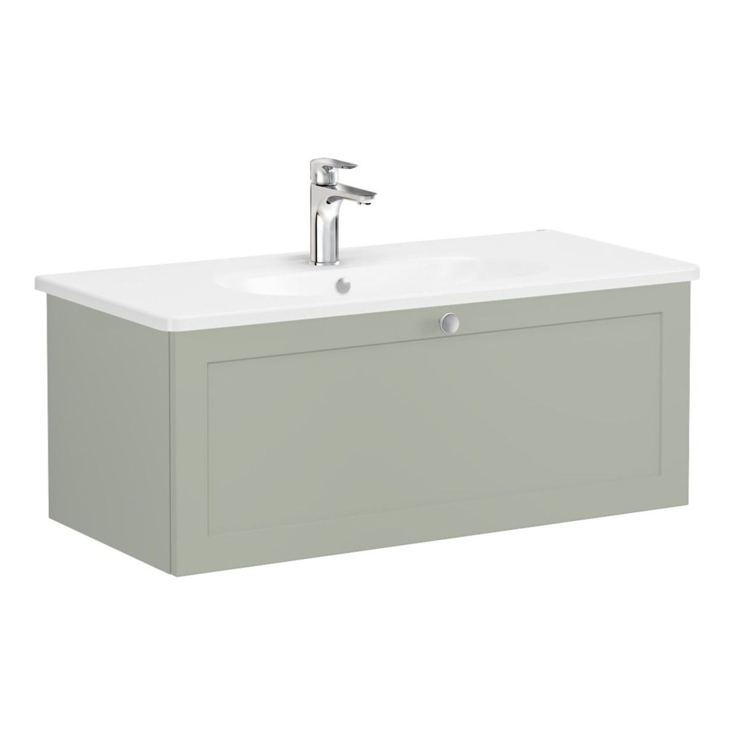 VitrA Root Classic Button Handle - Chrome