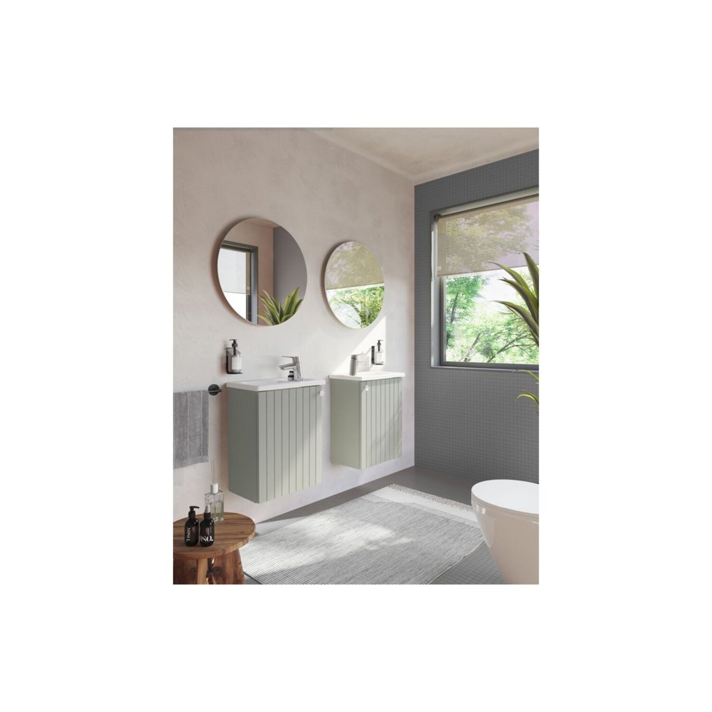 VitrA Root Classic Button Handle - Chrome