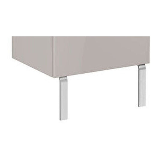 VitrA Root Flat Leg Set for 2/4 Drawer Units - Chrome