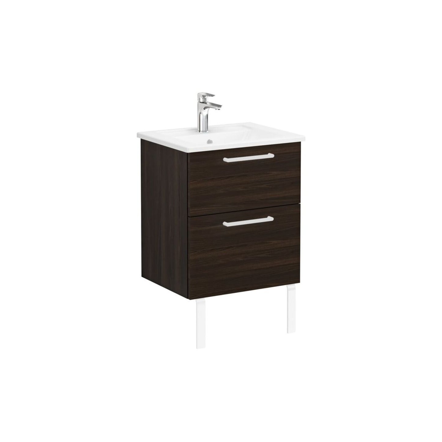 VitrA Root Flat Leg Set for 2/4 Drawer Units - Matt White
