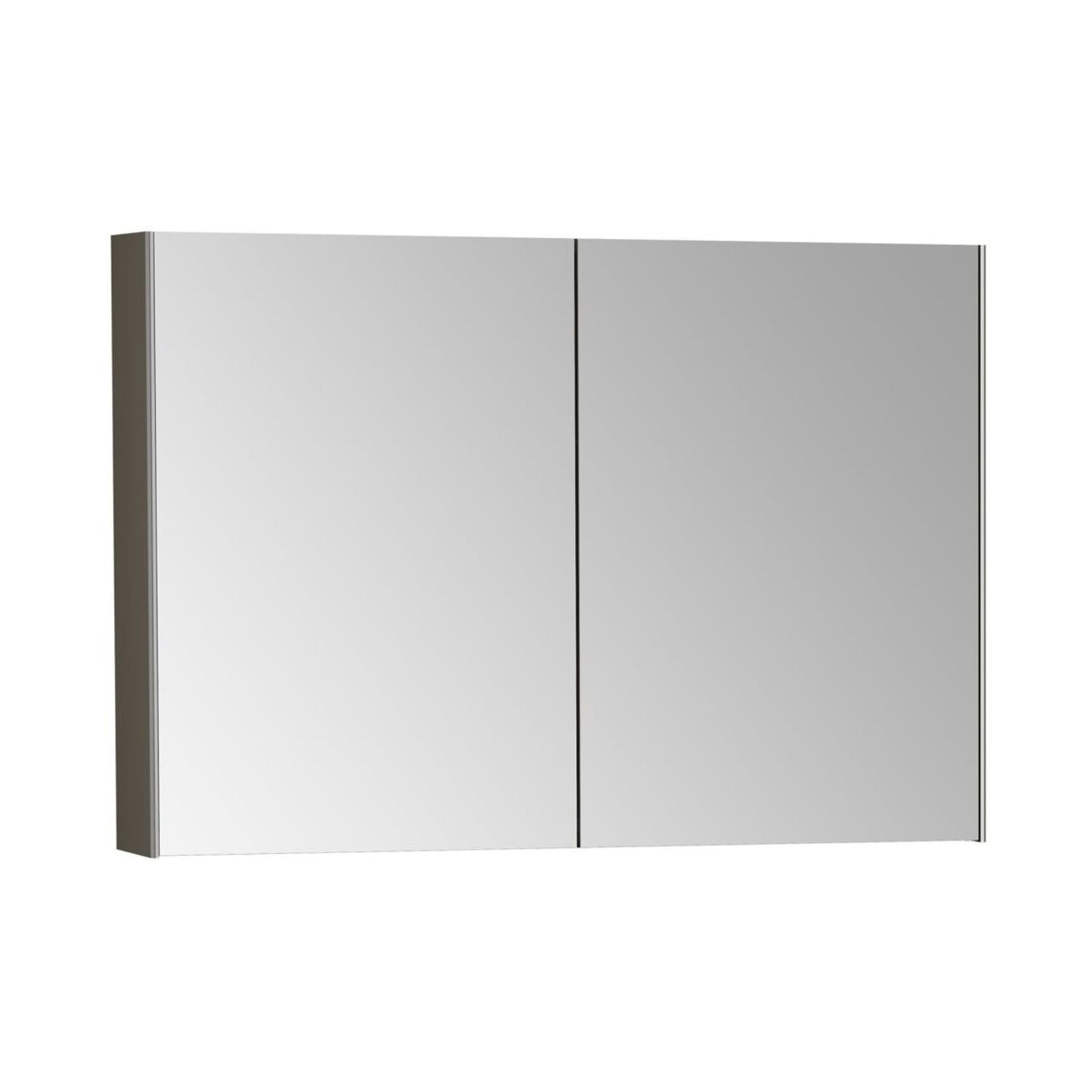 VitrA Mirrored Cabinet - Brushed Chrome