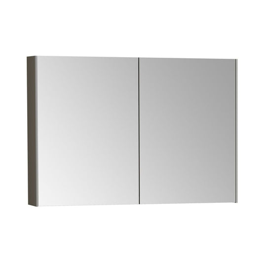VitrA Mirrored Cabinet - Brushed Chrome