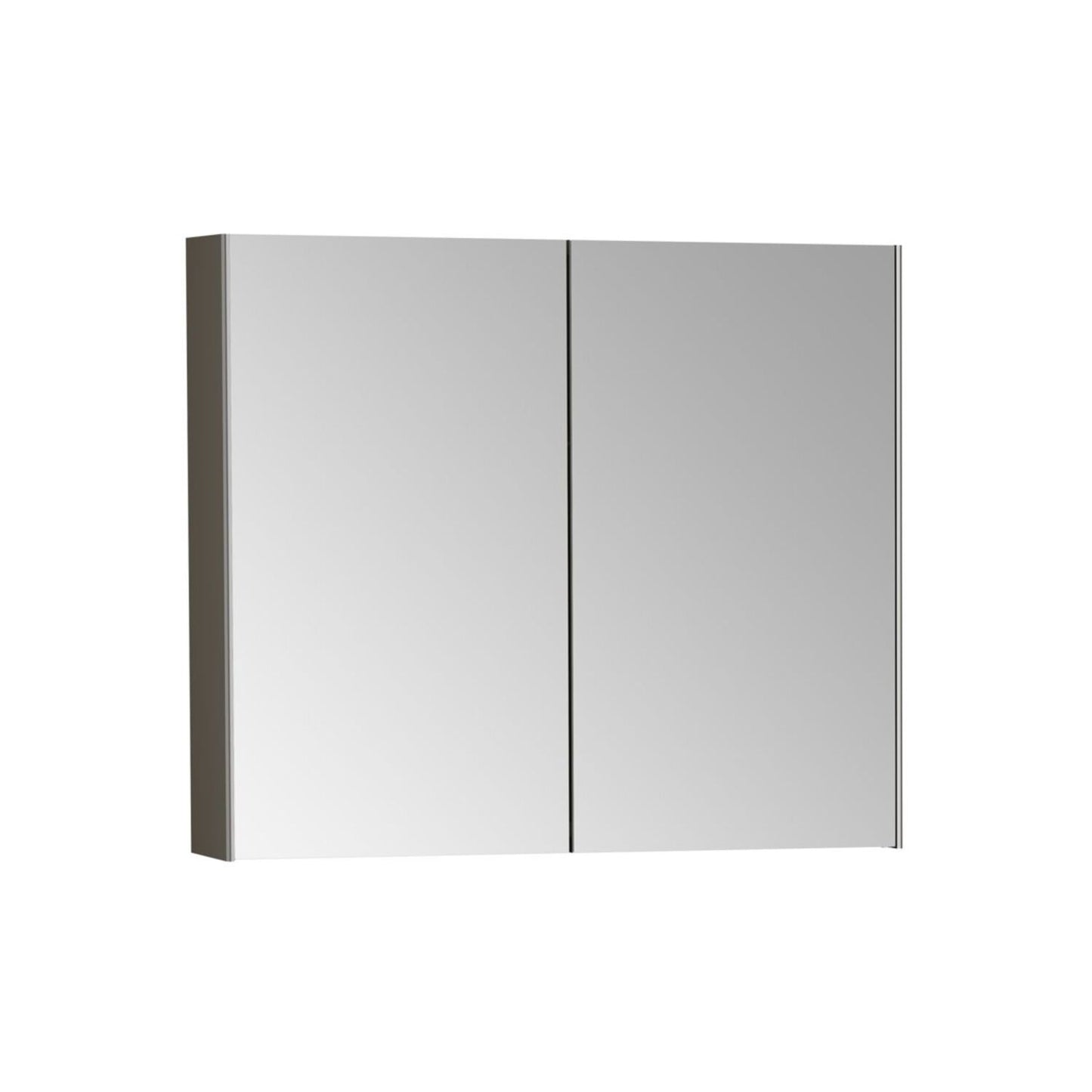 VitrA Mirrored Cabinet - Brushed Chrome