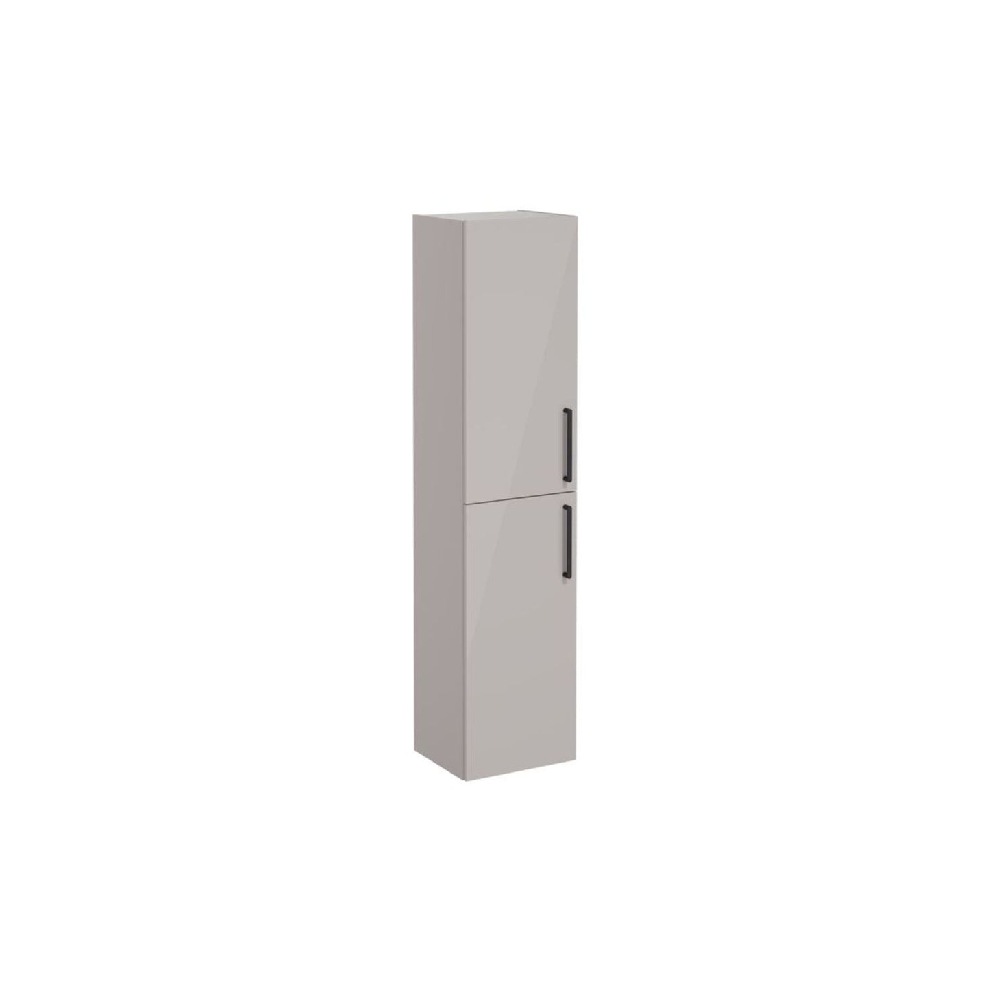 VitrA Root Flat 40cm 2 Door Tall Unit (LH Hinge) - Bright Sahara Beige
