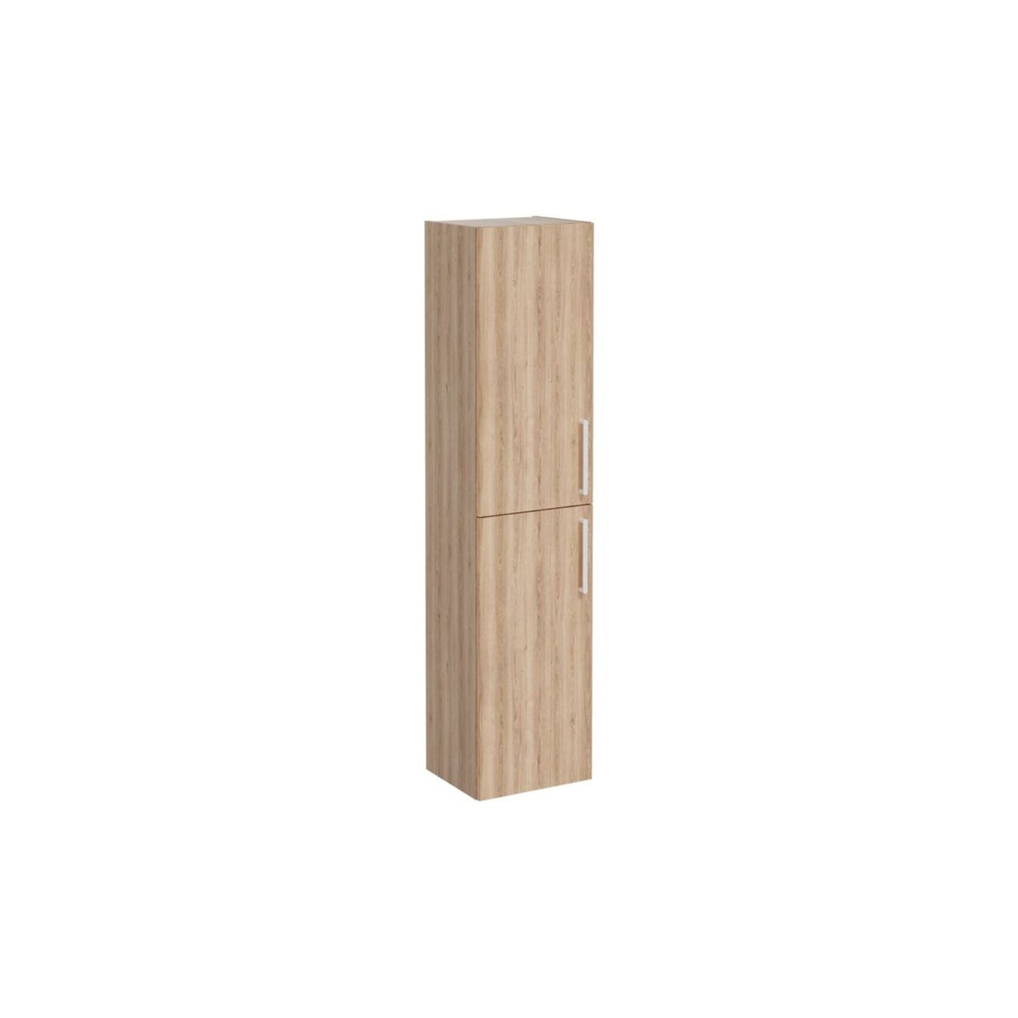 VitrA Root Flat 40cm 2 Door Tall Unit (LH Hinge) - Natural Oak