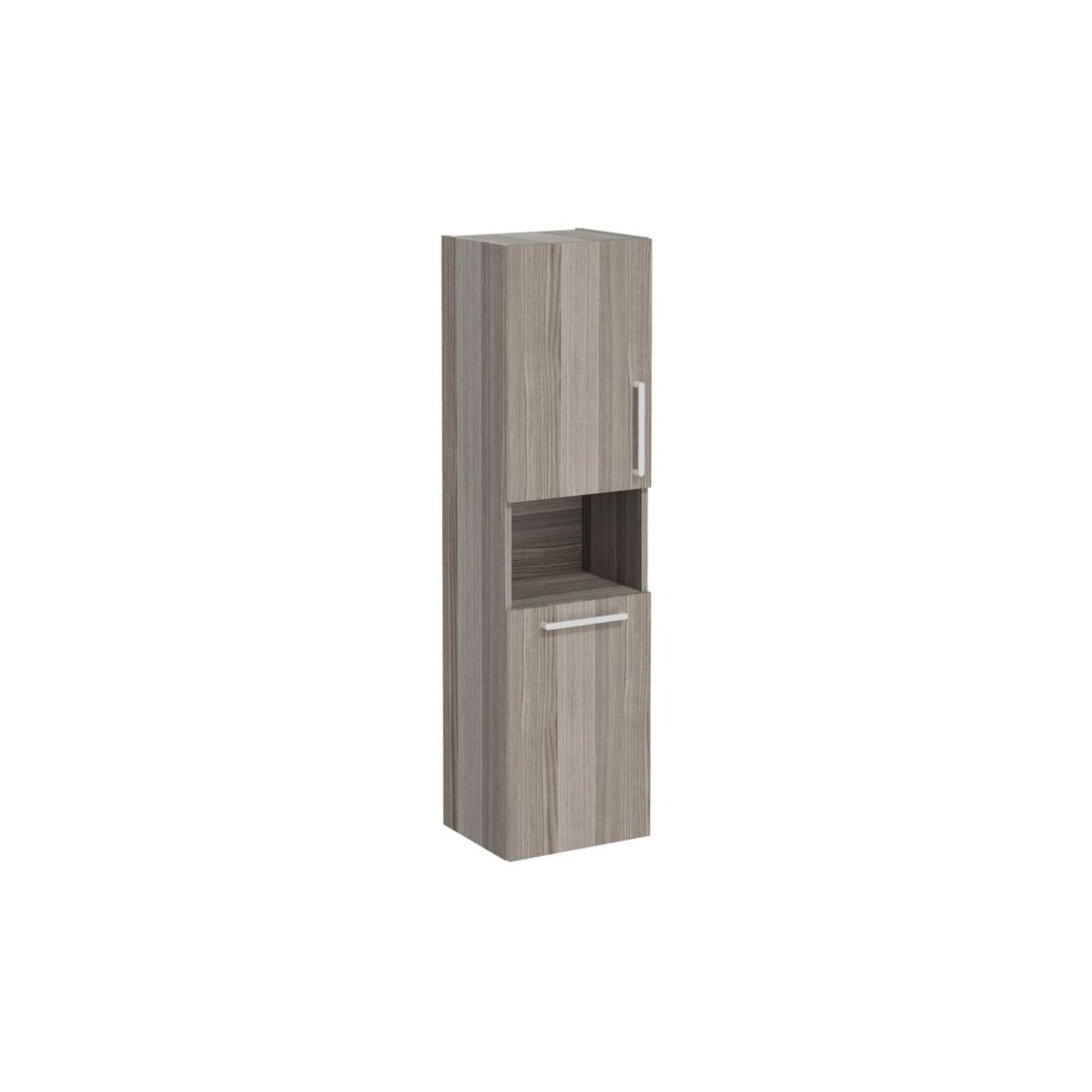 VitrA Root Flat 40cm 2 Door Semi-Tall Unit w/Laundry Basket (LH Hinge) - Cordoba