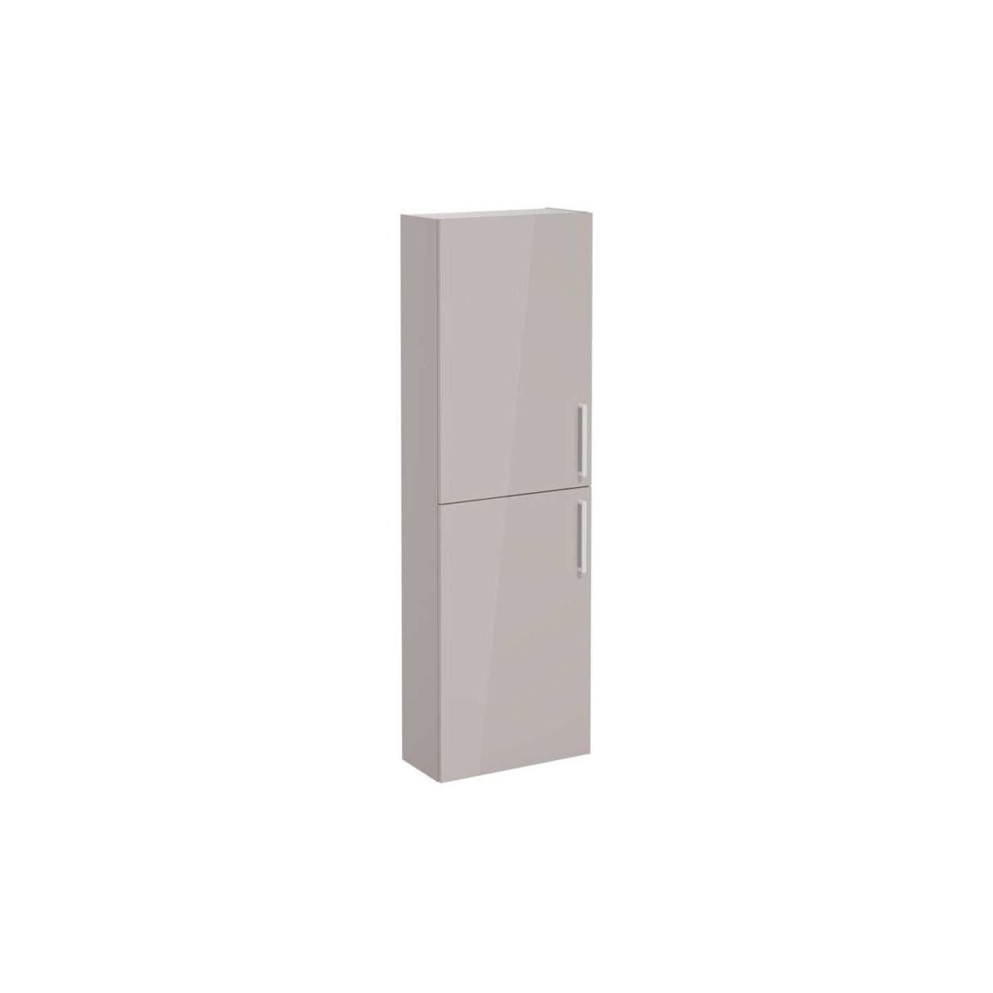 VitrA Root Flat 55cm 2 Door Slim Tall Unit (LH Hinge) - Bright Sahara Beige