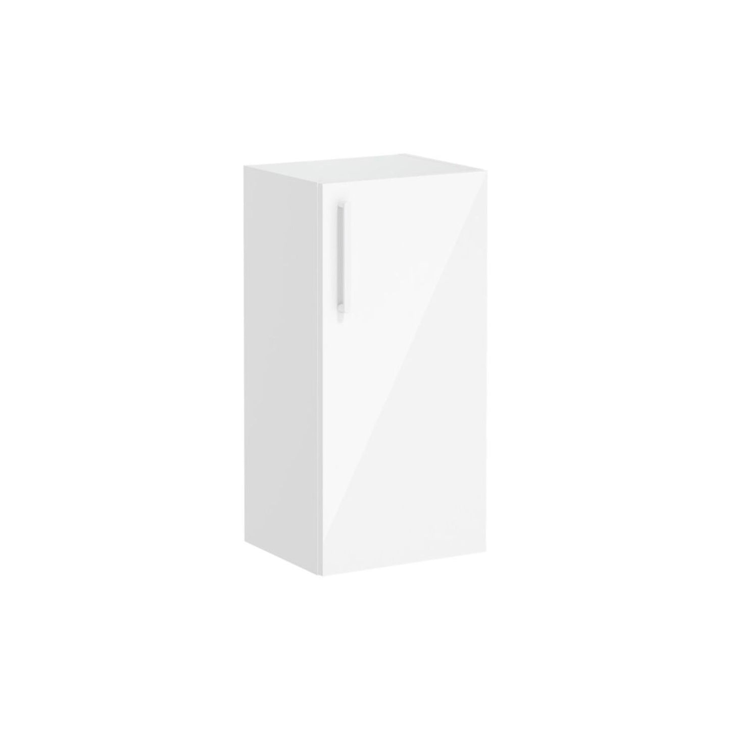 VitrA Root Flat 40cm 1 Door Lower/Base Unit (RH Hinge) - High Gloss White