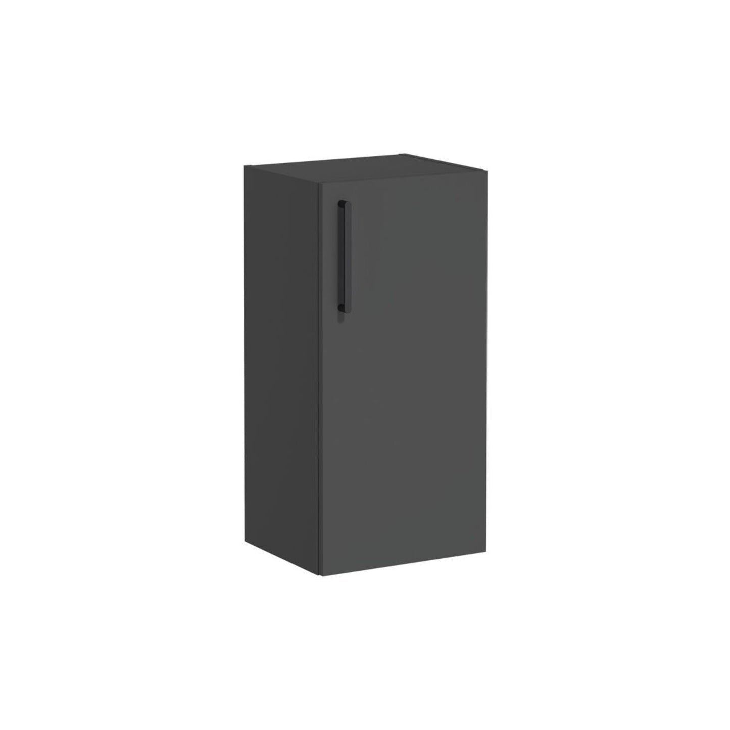 VitrA Root Flat 40cm 1 Door Lower/Base Unit (RH Hinge) - Matt Storm Grey