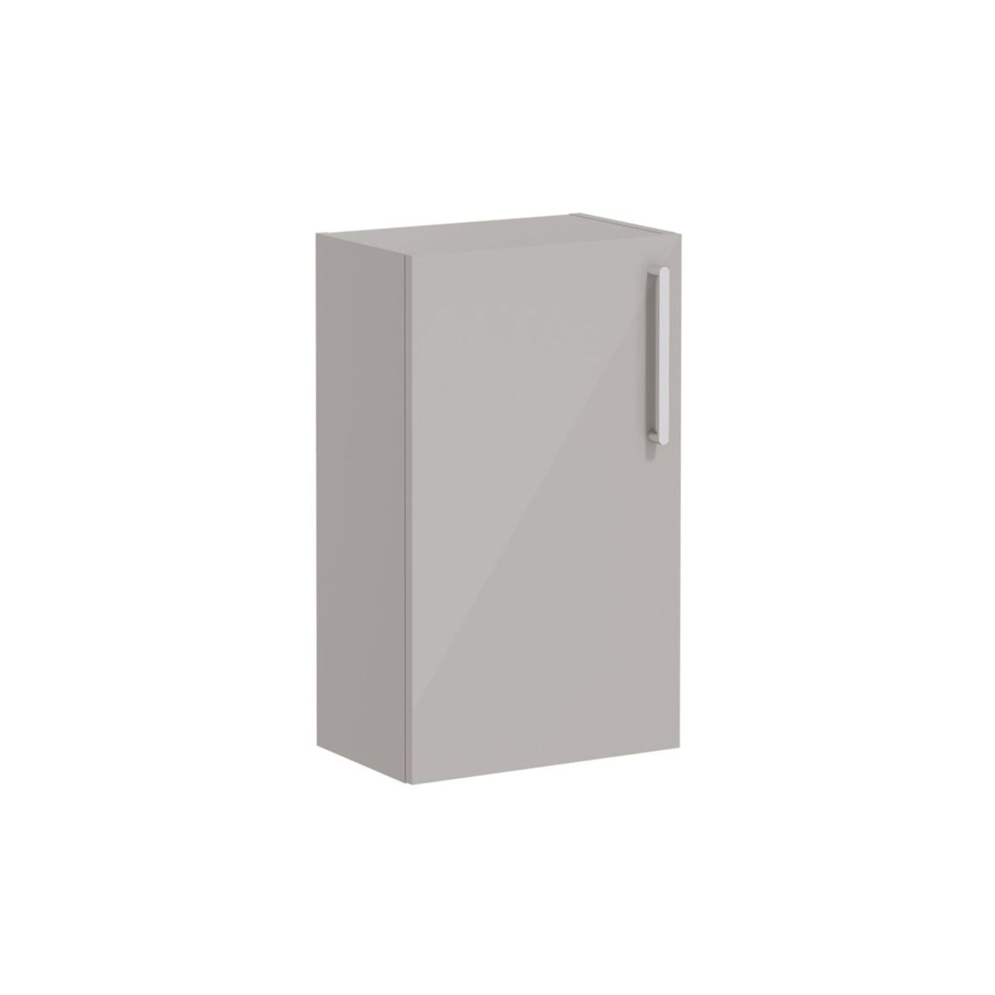 VitrA Root Flat 40cm 1 Door Slim Lower/Base Unit (LH Hinge) - Bright Sahara Beige