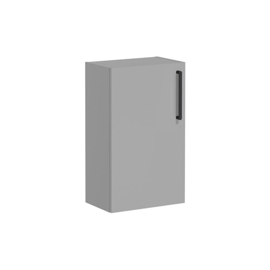 VitrA Root Flat 40cm 1 Door Slim Lower/Base Unit (LH Hinge) - Matt Rock Grey
