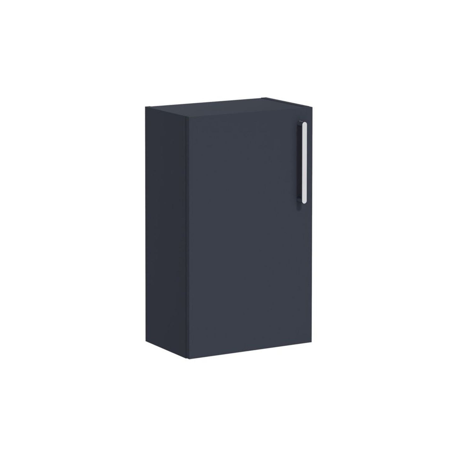 VitrA Root Flat 40cm 1 Door Slim Lower/Base Unit (LH Hinge) - Matt Dark Blue
