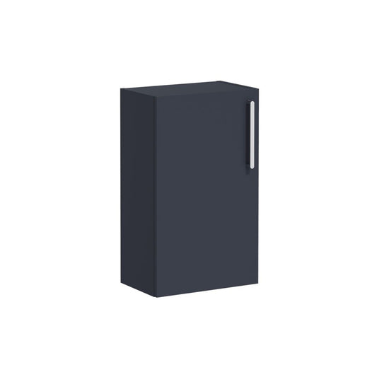VitrA Root Flat 40cm 1 Door Slim Lower/Base Unit (LH Hinge) - Matt Dark Blue