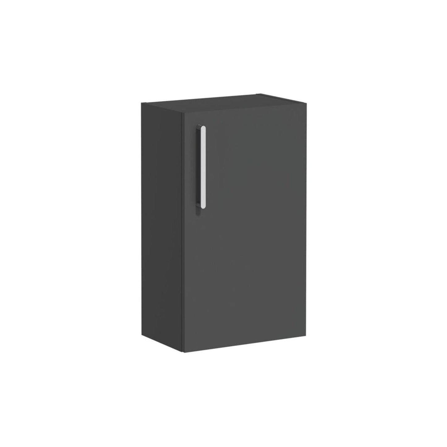 VitrA Root Flat 40cm 1 Door Slim Lower/Base Unit (RH Hinge) - Matt Storm Grey