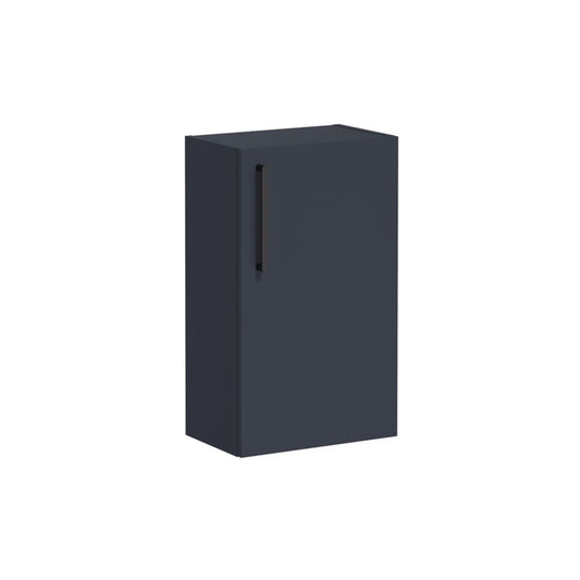 VitrA Root Flat 40cm 1 Door Slim Lower/Base Unit (RH Hinge) - Matt Dark Blue