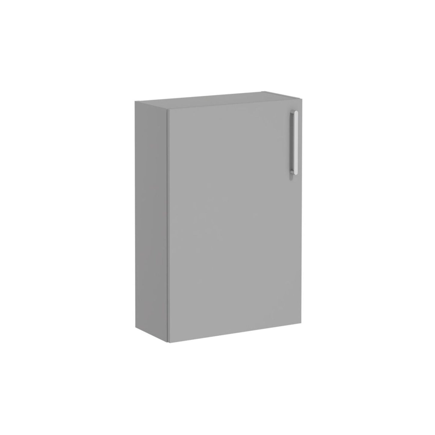 VitrA Root Flat 55cm 1 Door Slim Lower/Base Unit (LH Hinge) - Matt Rock Grey