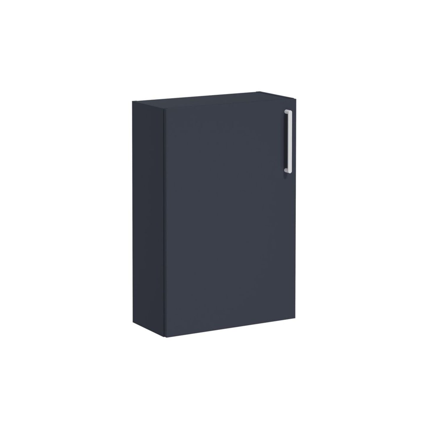 VitrA Root Flat 55cm 1 Door Slim Lower/Base Unit (LH Hinge) - Matt Dark Blue