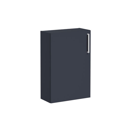 VitrA Root Flat 55cm 1 Door Slim Lower/Base Unit (LH Hinge) - Matt Dark Blue