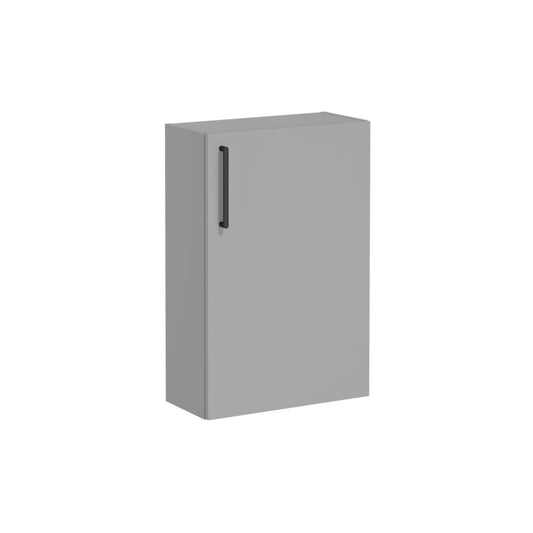 VitrA Root Flat 55cm 1 Door Slim Lower/Base Unit (RH Hinge) - Matt Rock Grey