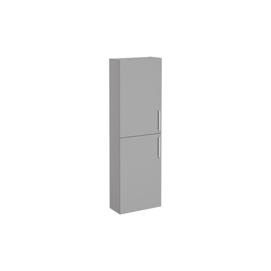 VitrA Root Flat 55cm 2 Door Slim Tall Unit (LH Hinge) - Matt Rock Grey