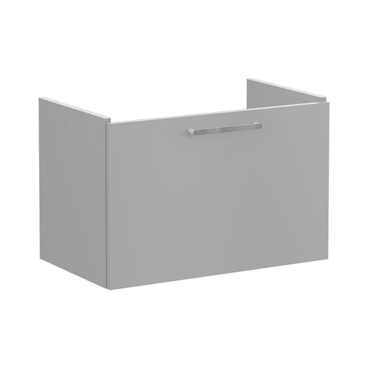 VitrA Root Flat 80cm 1 Drawer Washbasin Unit - Matt Rock Grey