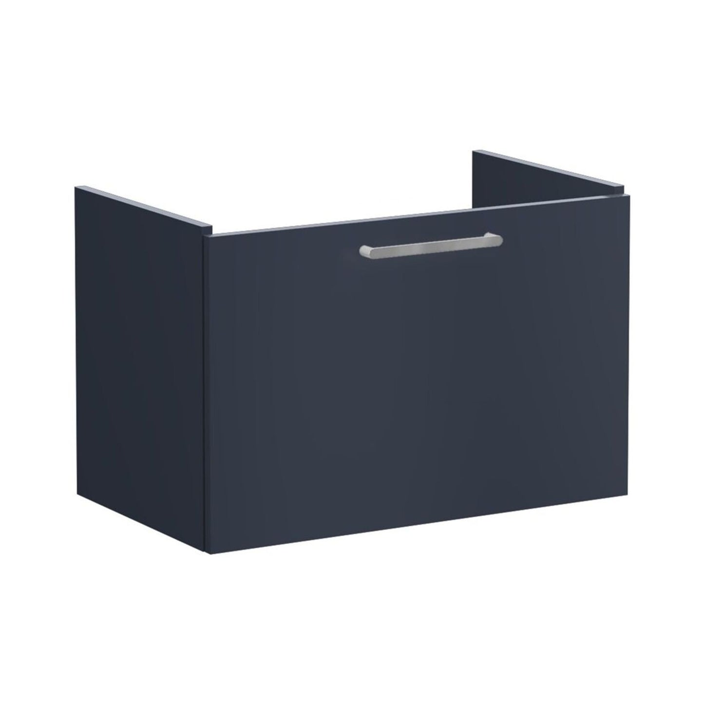 VitrA Root Flat 80cm 1 Drawer Washbasin Unit - Matt Dark Blue
