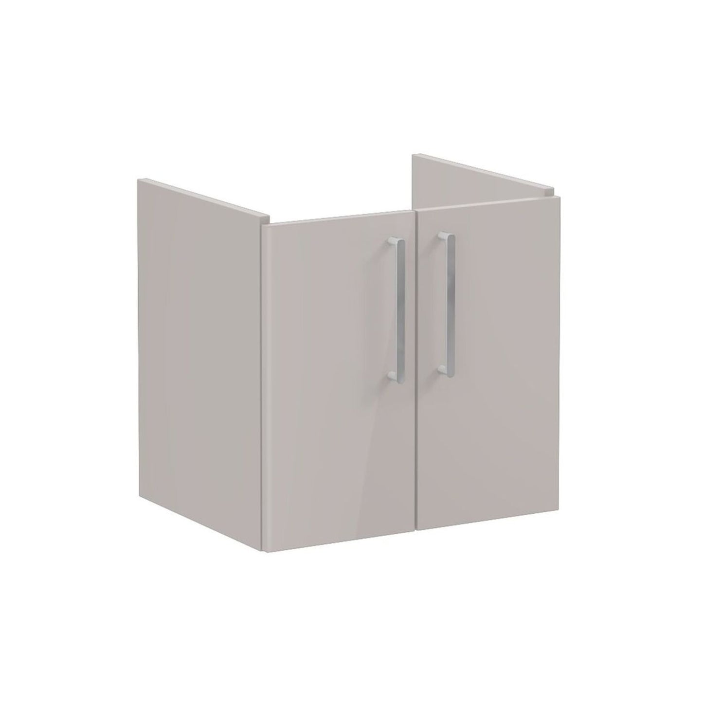 VitrA Root Flat 60cm 2 Door Wall Hung Washbasin Unit - Bright Sahara Beige