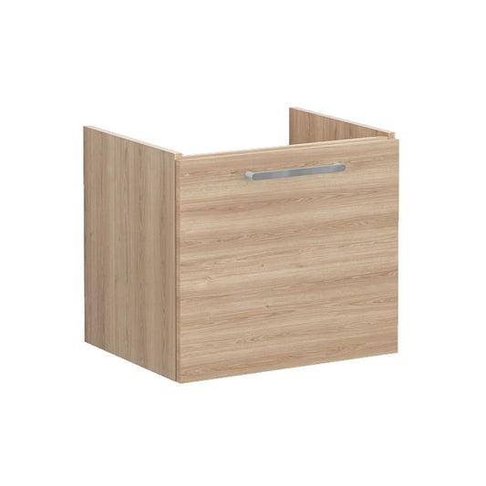 VitrA Root Flat 60cm 1 Drawer Washbasin Unit - Natural Oak