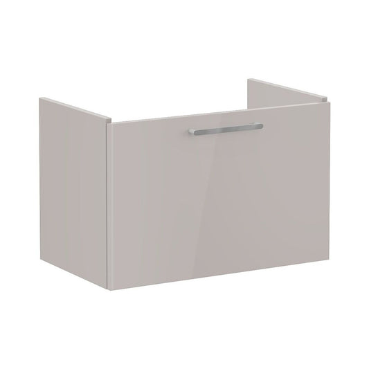 VitrA Root Flat 80cm 1 Drawer Washbasin Unit - Bright Sahara Beige