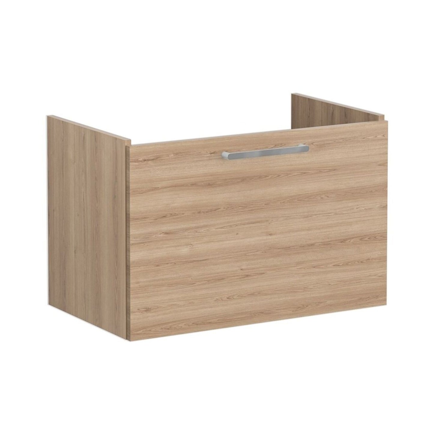 VitrA Root Flat 80cm 1 Drawer Washbasin Unit - Natural Oak
