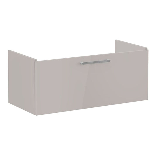 VitrA Root Flat 100cm 1 Drawer Washbasin Unit - Bright Sahara Beige