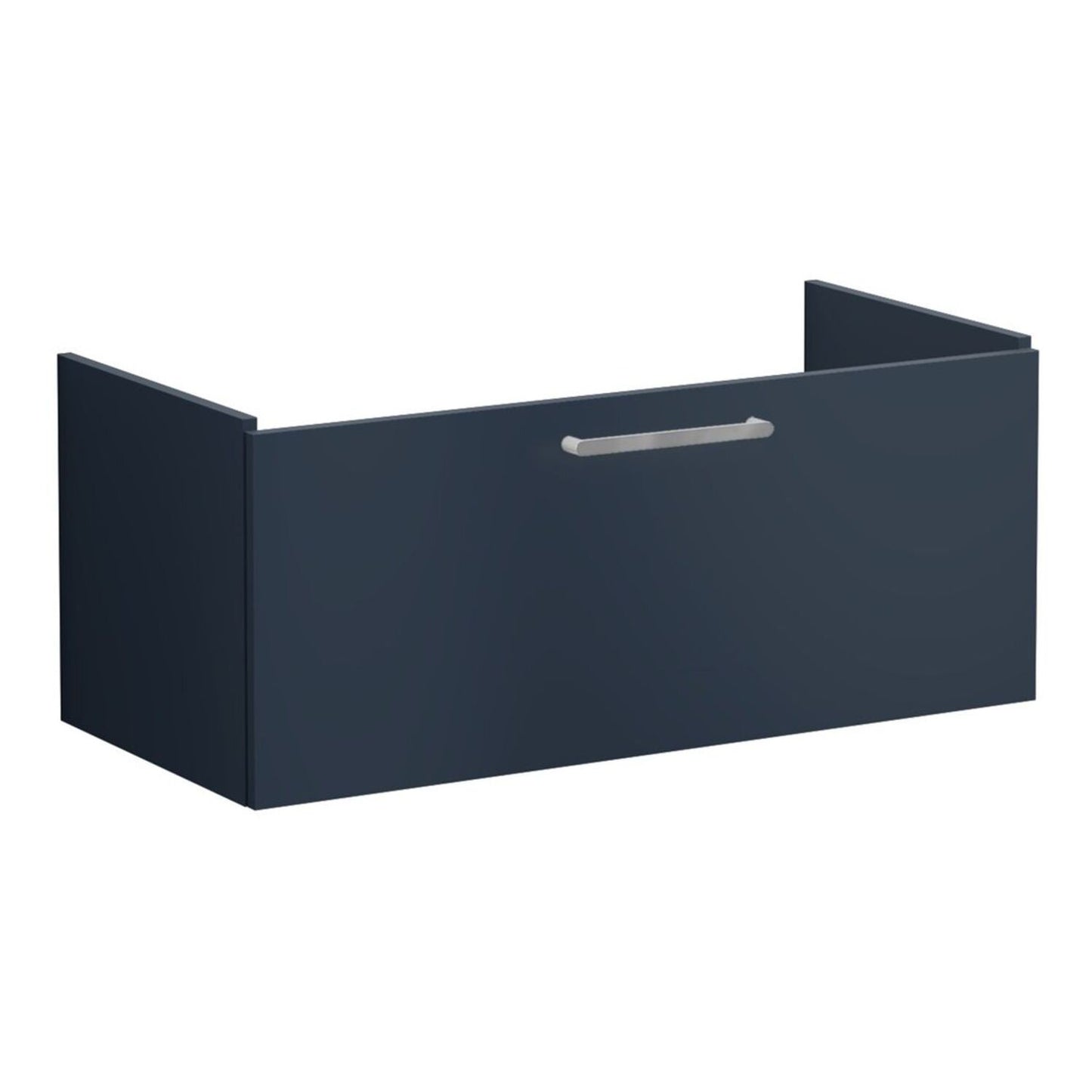 VitrA Root Flat 100cm 1 Drawer Washbasin Unit - Matt Dark Blue