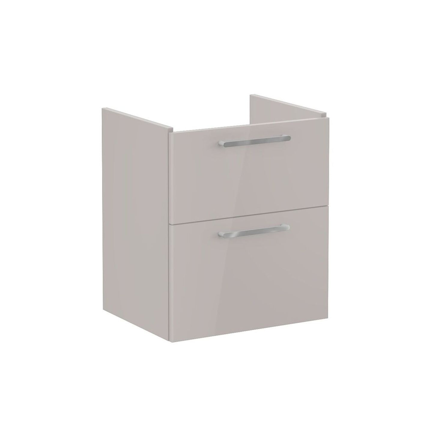 VitrA Root Flat 60cm 2 Drawer Washbasin Unit - Bright Sahara Beige